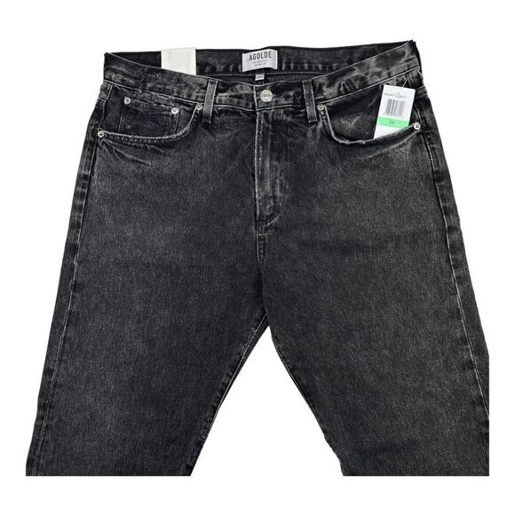 NewâAgolde Men USâ34 Black Jeans Tapered Slim Fit Denim WashedâCasualâCottonâ - Picture 8 of 14
